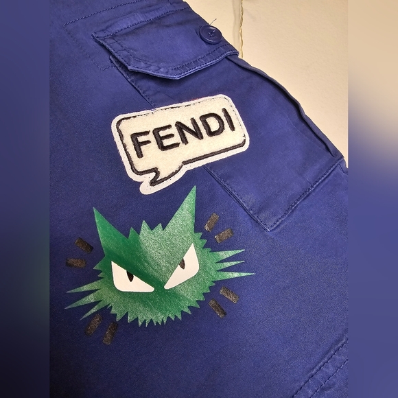 NWT Rare Fendi Boy's Monster Bermuda Shorts! Size 10 - Picture 7 of 11